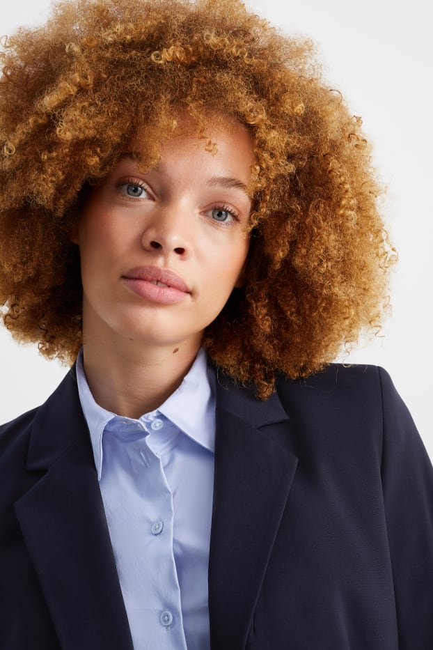 Femmes - Blazer de bureau - regular fit - Mix & Match - bleu foncé