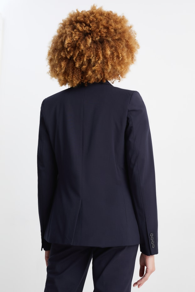 Femmes - Blazer de bureau - regular fit - Mix & Match - bleu foncé