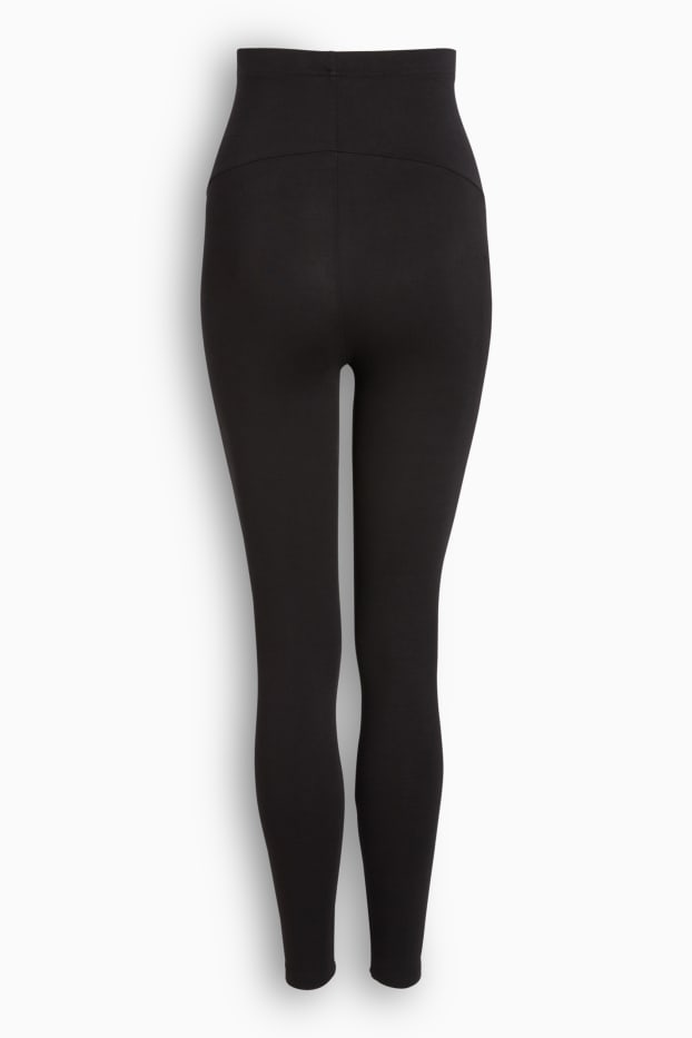 Damen - Umstands-Leggings - schwarz