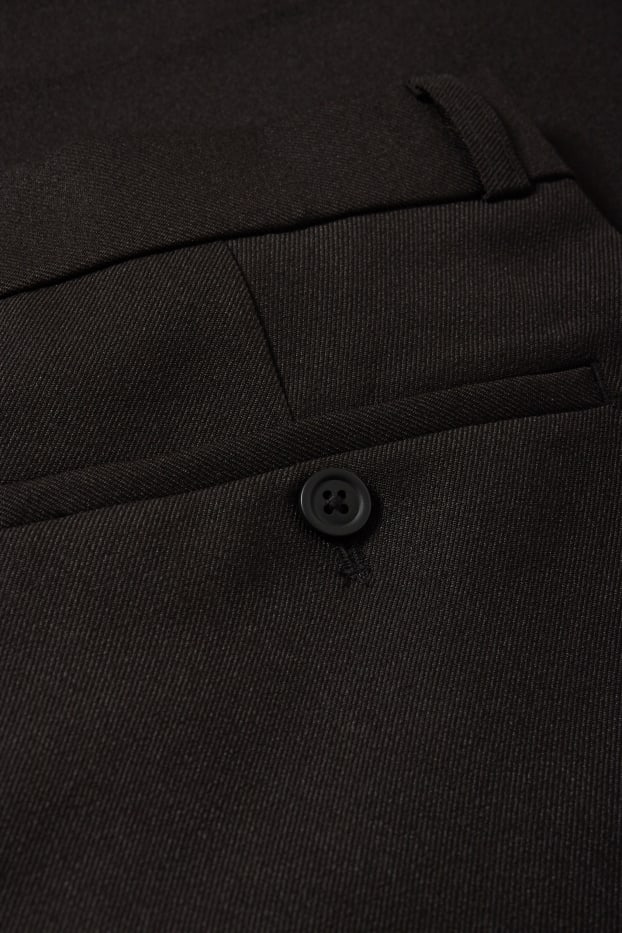Hommes - Pantalon de costume - regular fit - noir
