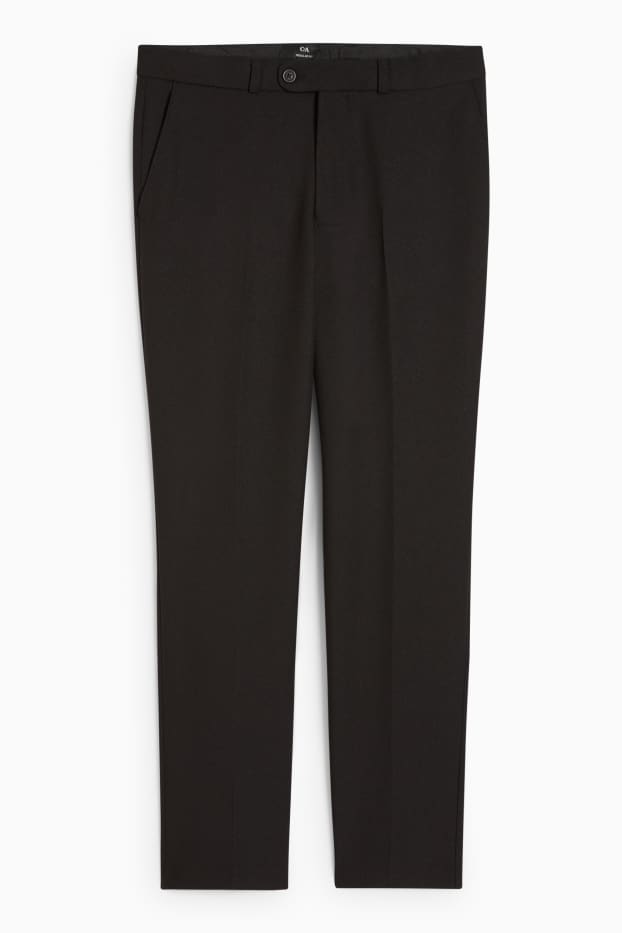 Hommes - Pantalon de costume - regular fit - noir