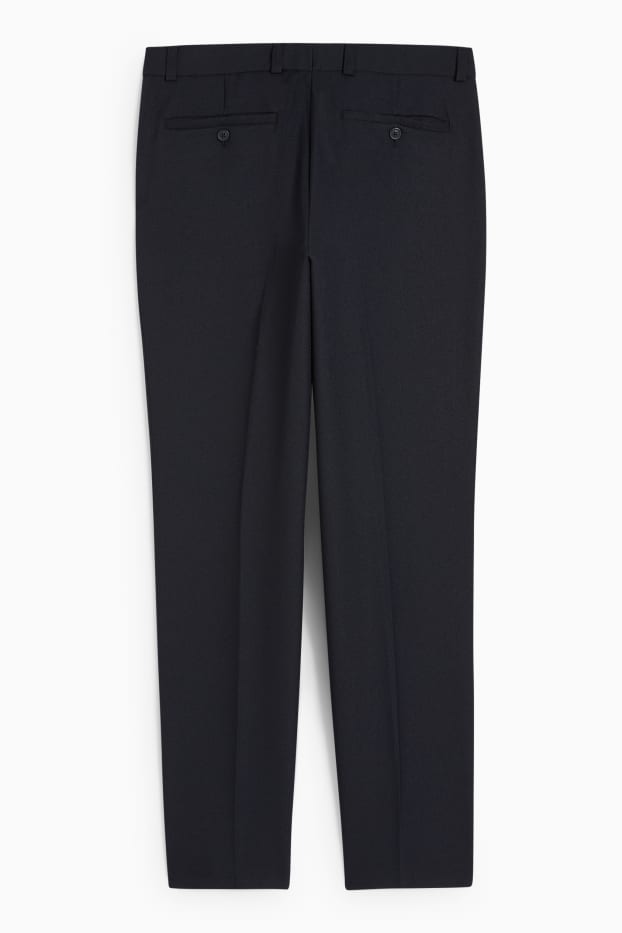 Hommes - Pantalon de costume - regular fit - bleu foncé