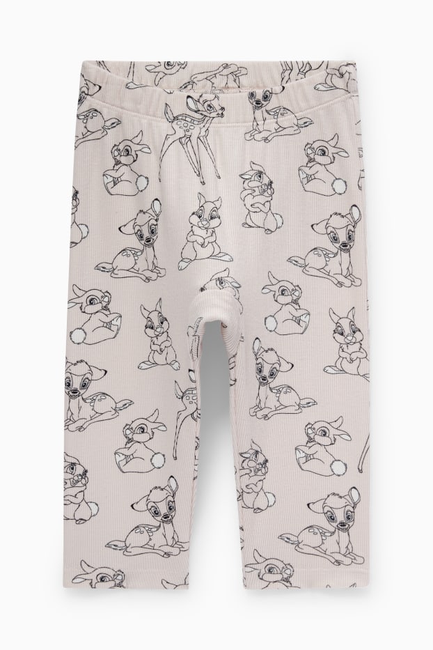 Bébés filles - Lot de 2 - Bambi - pyjama bébé - 4 pièces - beige clair