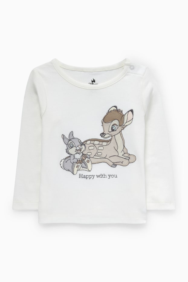 Bébés filles - Lot de 2 - Bambi - pyjama bébé - 4 pièces - beige clair