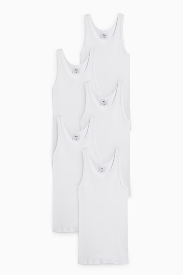 Men - Multipack of 5 - vest - seamless - white