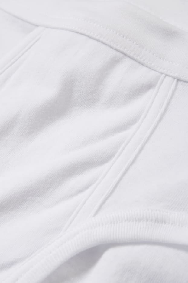 Herren - Multipack 5er - Slip - Feinripp - weiß