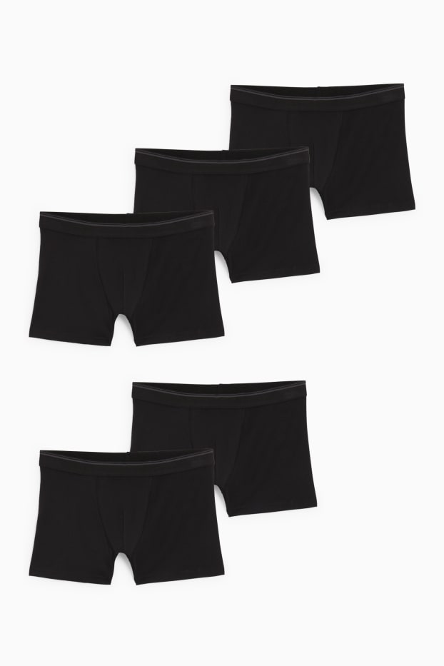 Herren - Multipack 5er - Trunks  - schwarz