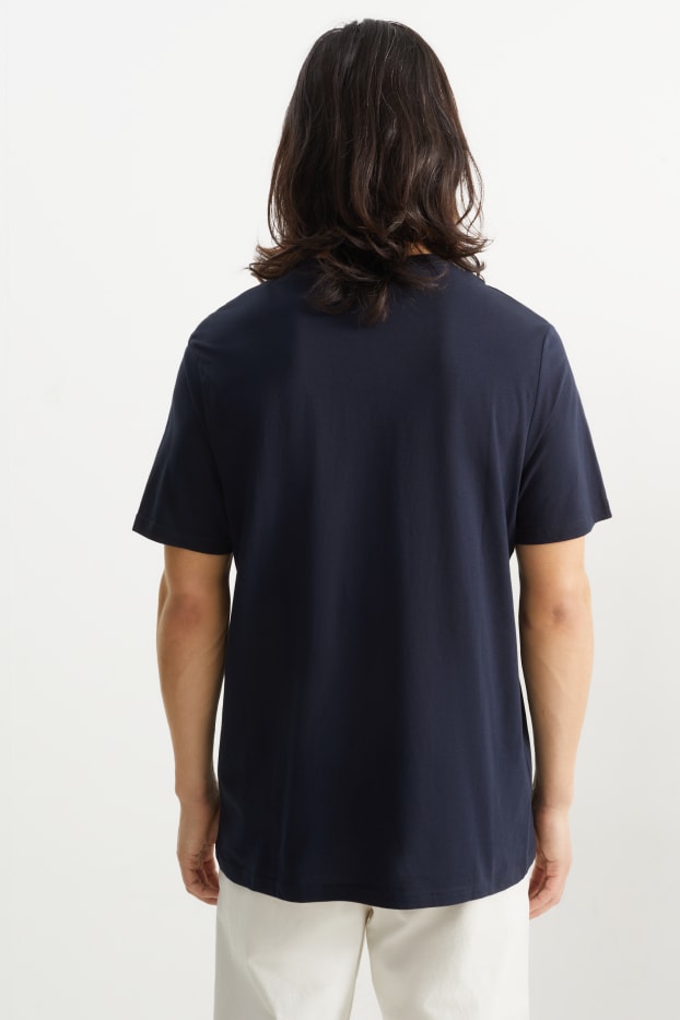 Men - T-shirt - regular fit  - dark blue