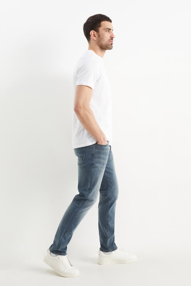 Bărbați - Slim jeans - LYCRA® - denim-albastru