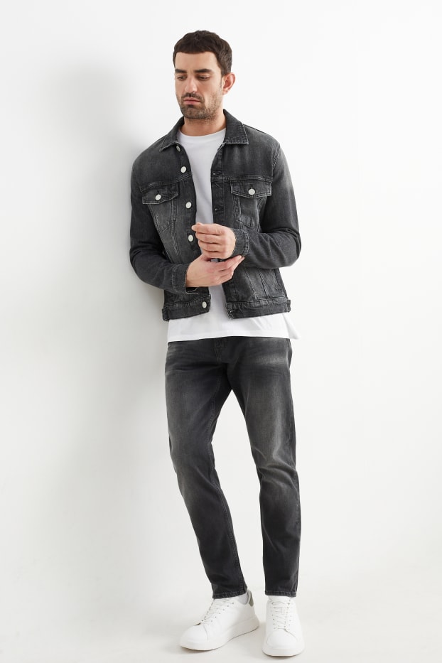 Herren - Slim Tapered Jeans - LYCRA® - schwarz