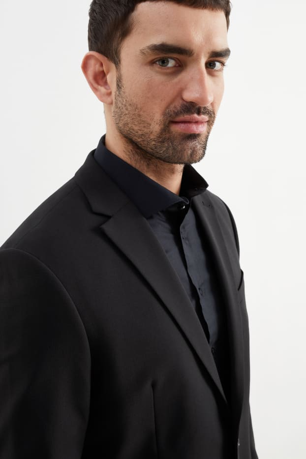 Herren - Baukasten-Sakko - Slim Fit - Flex - LYCRA® - schwarz