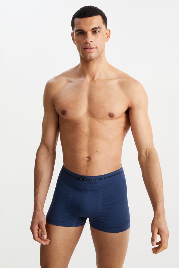 Pánské - Multipack 2 ks - boxerky - Flex - bezešvé - modrá