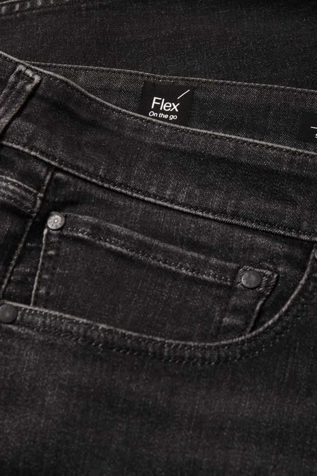 Uomo - Slim tapered jeans - Flex - LYCRA® ADAPTIV - jeans grigio scuro