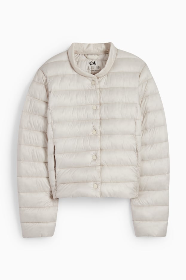 Damen - Steppjacke - hellgrau