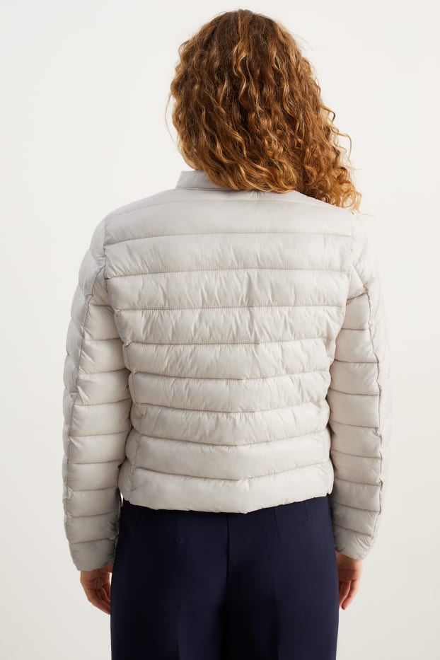 Damen - Steppjacke - hellgrau