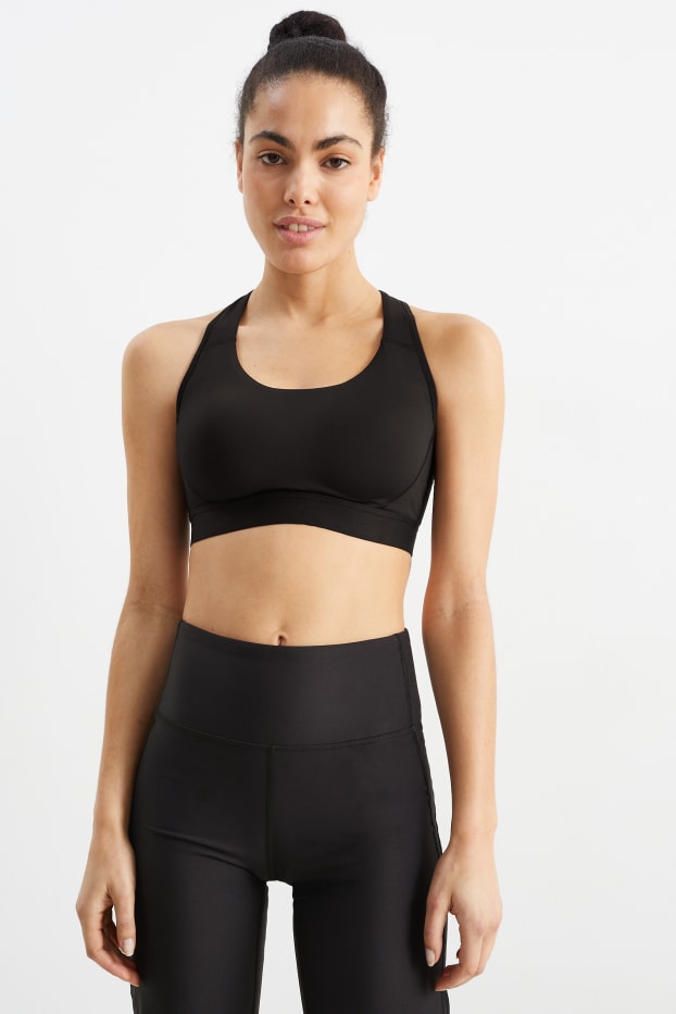 Femmes - Soutien-gorge de sport - ampliforme - 4 Way Stretch - noir