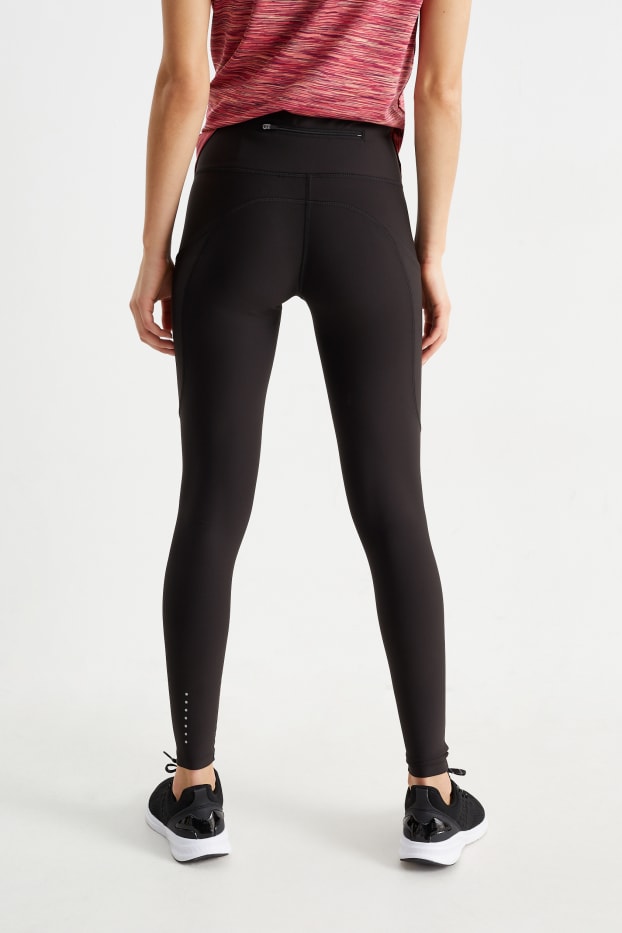 Dames - Sportlegging - 4 Way Stretch - zwart