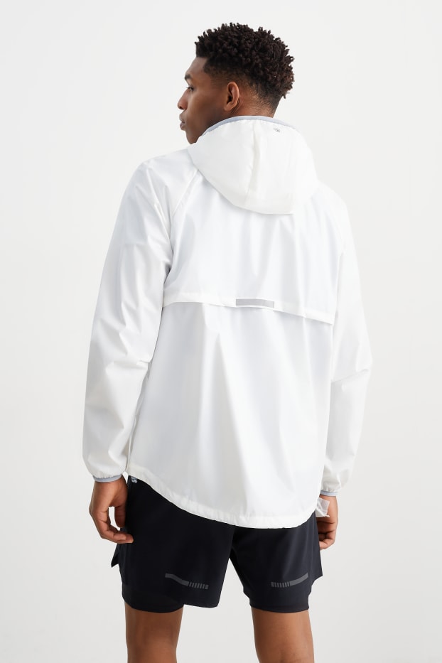 Hommes - Veste de sport à capuche - blanc