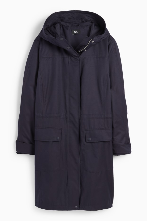 Women - Parka with hood - dark blue