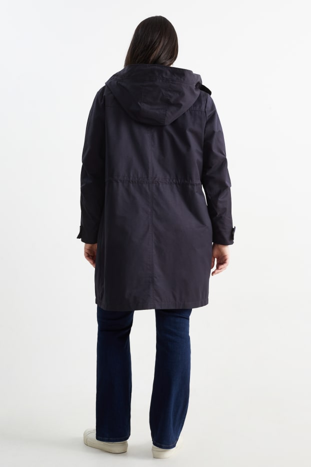Women - Parka with hood - dark blue