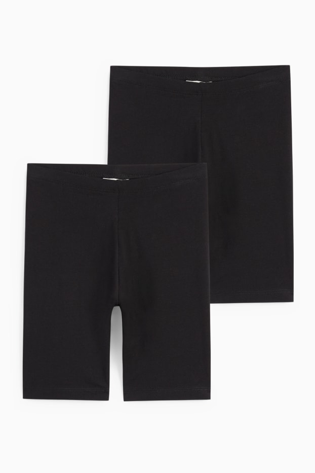 Enfants filles - Lot de 2 - cyclistes - noir
