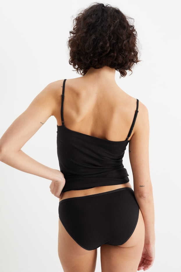 Femmes - Lot de 6 - culottes - LYCRA® - noir