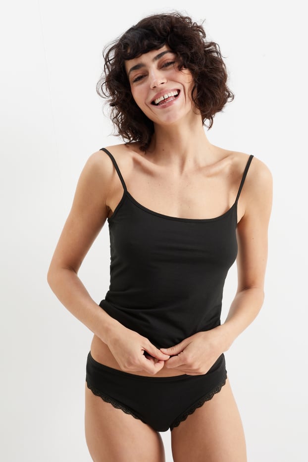 Femmes - Lot de 4 - culottes - noir