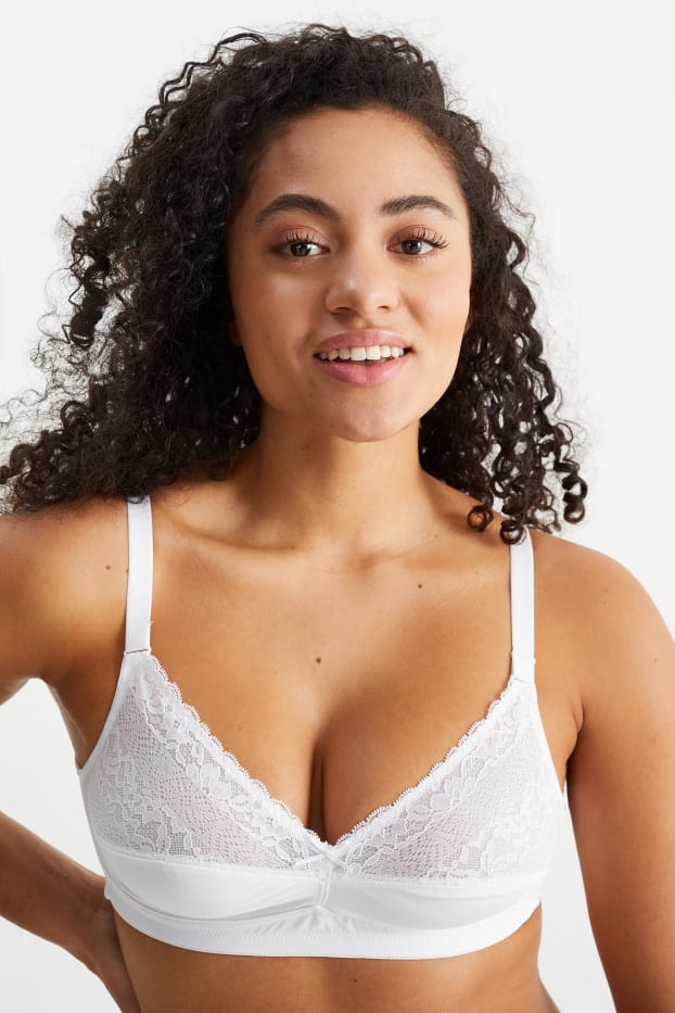 Donna - Reggiseno minimizer senza ferretti - bianco