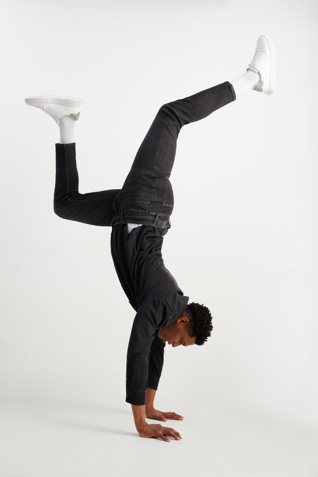 Uomo - Slim tapered jeans - Flex - LYCRA® ADAPTIV - jeans grigio scuro