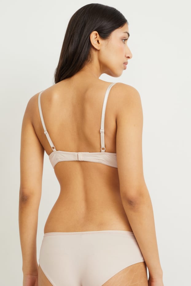 Dámské - Multipack 2 ks - podprsenka s kosticemi - FULL COVERAGE - s vycpávkami - taupe