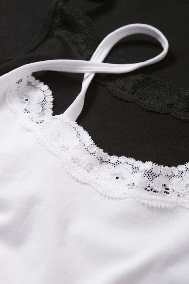 Femei - Multipack 2 buc. - maiou - alb / negru