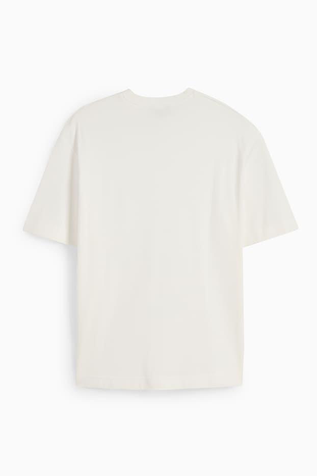 Herren - T-Shirt - cremeweiß