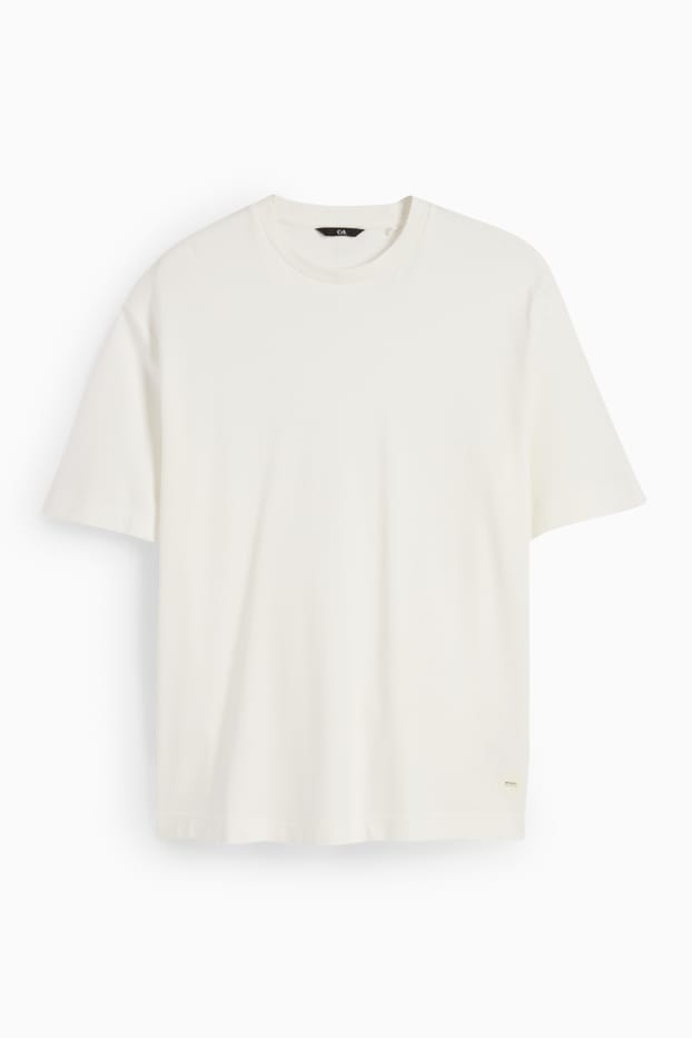 Herren - T-Shirt - cremeweiß