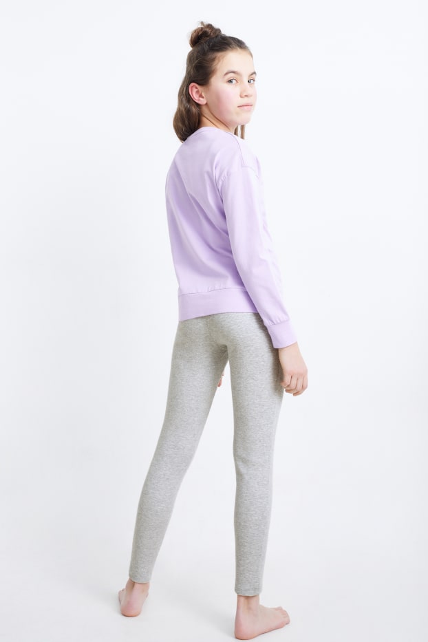 Kinder Mädchen - Pyjama - 2 teilig - hellviolett