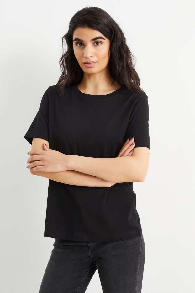 Femmes - Lot de 2 - T-shirts  - noir