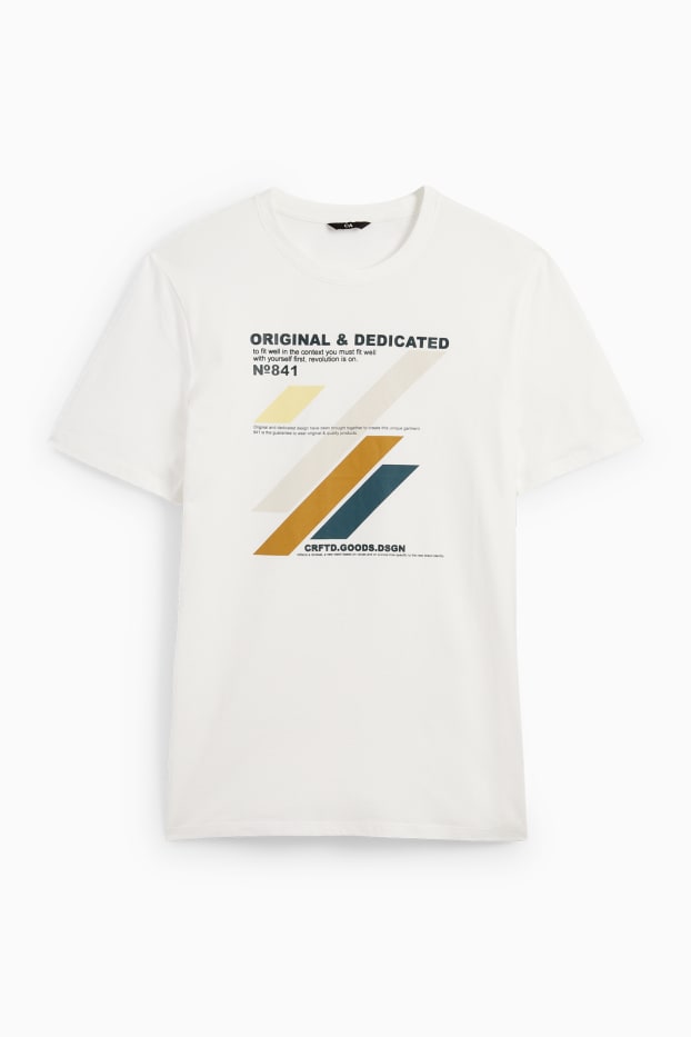 Men - T-shirt - cremewhite