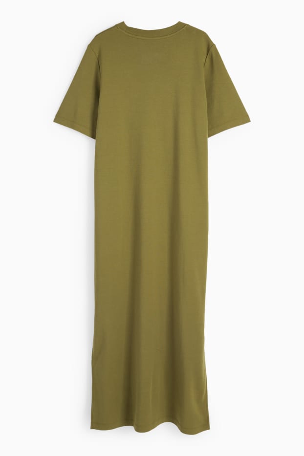 Femmes - Robe-T-shirt basique - vert