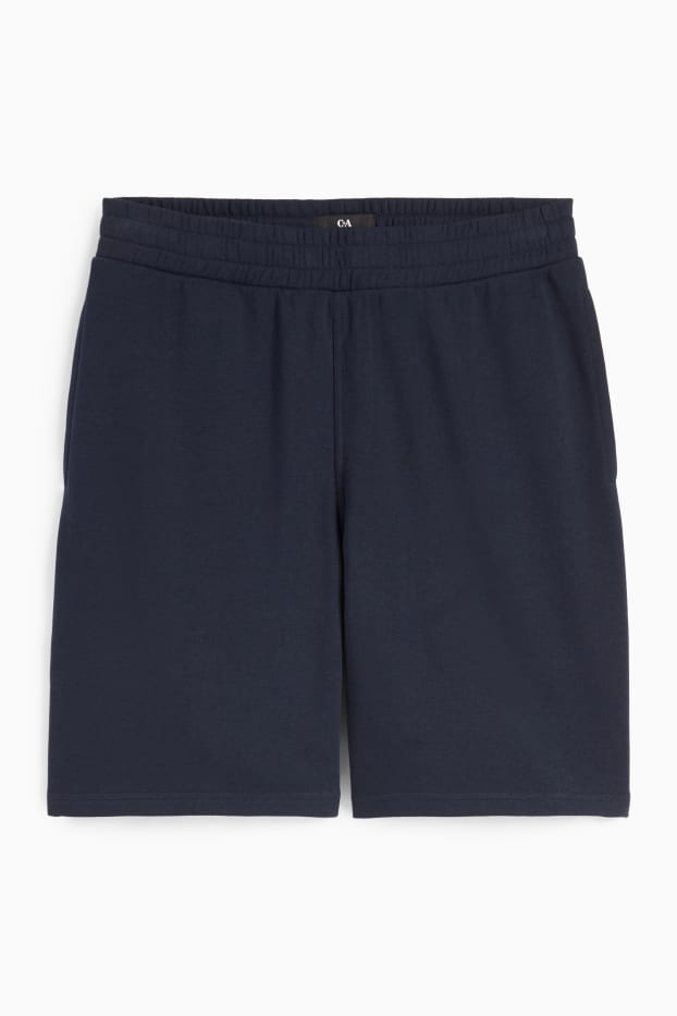 Uomo - Shorts in felpa - blu scuro