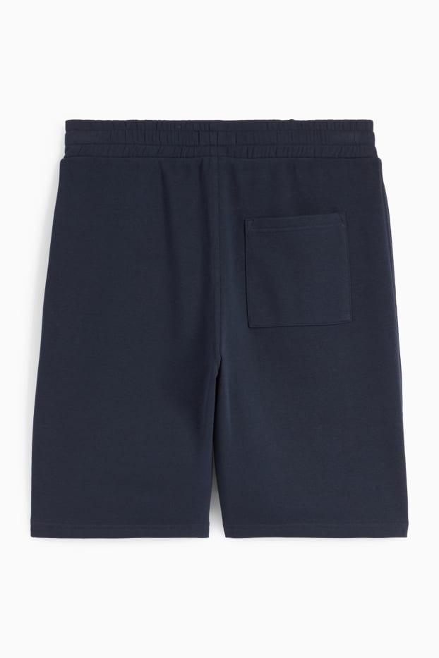 Uomo - Shorts in felpa - blu scuro