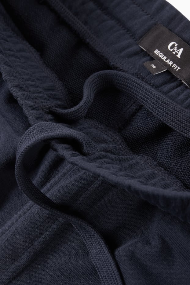 Uomo - Shorts in felpa - blu scuro