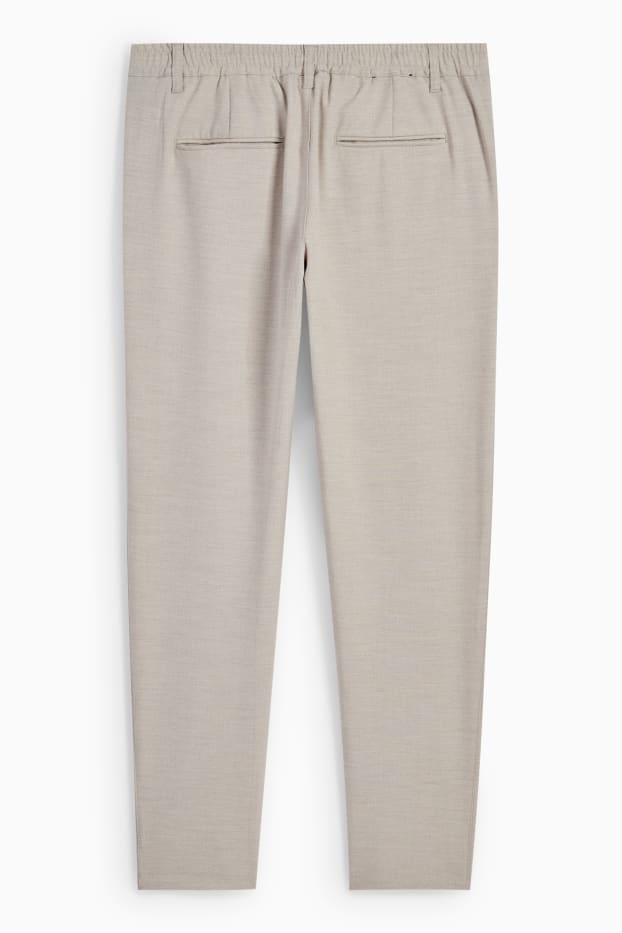 Heren - Chino - tapered fit - licht beige