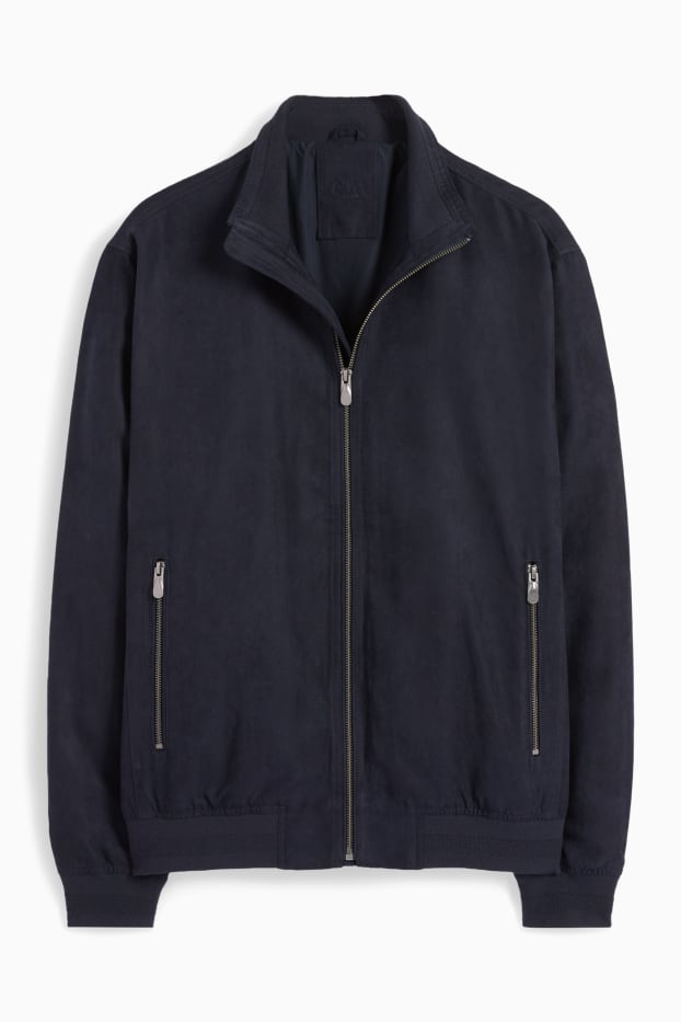 Hommes - Blouson - synthétique - bleu foncé