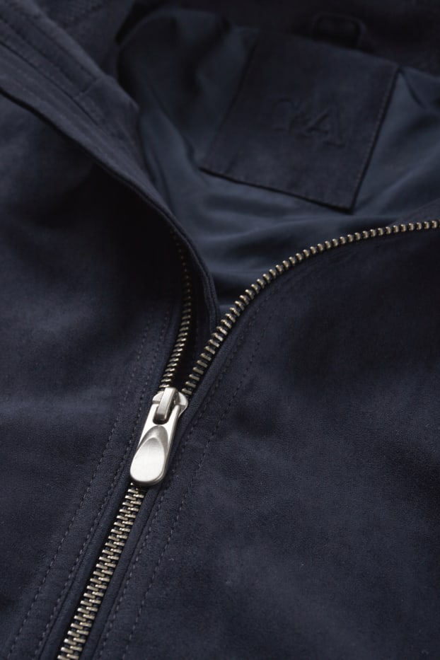 Hommes - Blouson - synthétique - bleu foncé