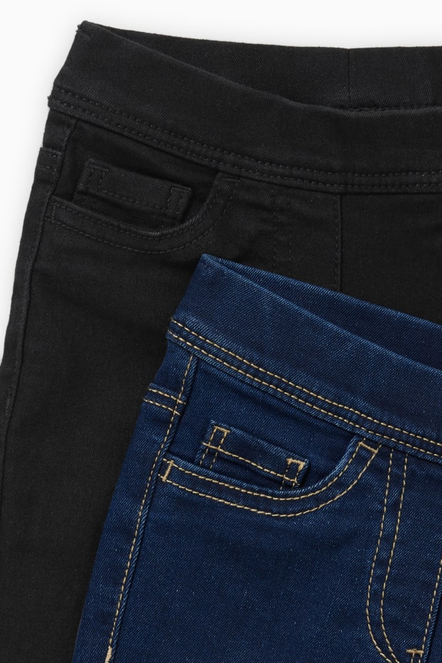 Kinder Mädchen - Multipack 2er - Jegging Jeans - dunkeljeansblau