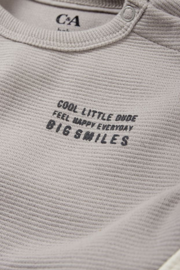 Bébés garçons - Ensemble bébé - 2 pièces - gris