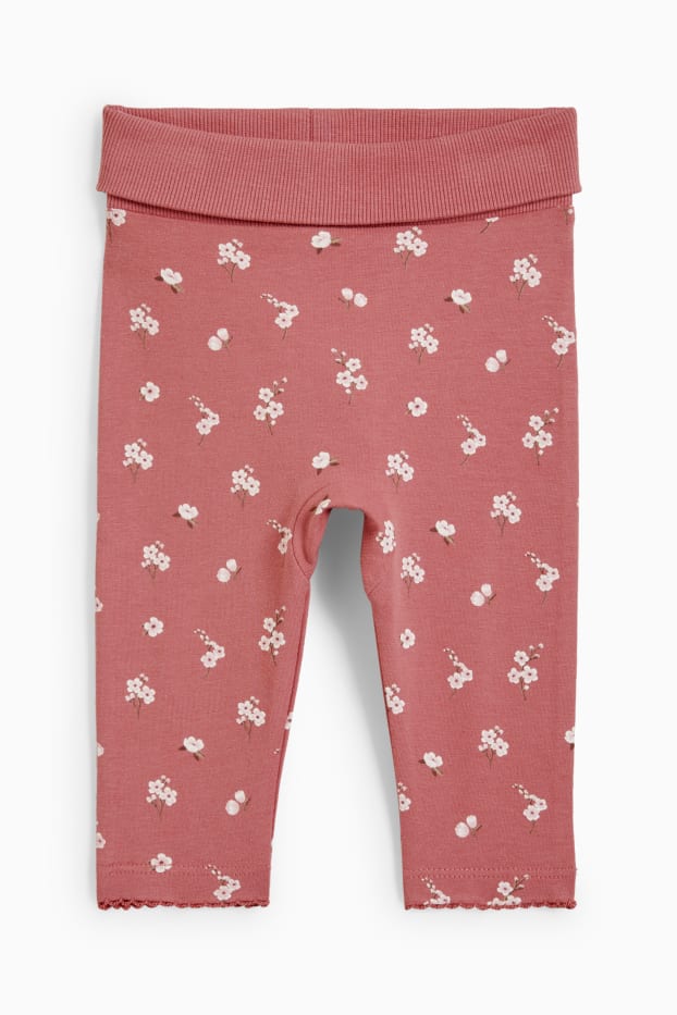 Baby Mädchen - Vögelchen - Baby-Outfit - 3 teilig - rosa
