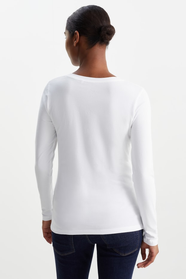 Women - Multipack of 2 - maternity long sleeve top - white