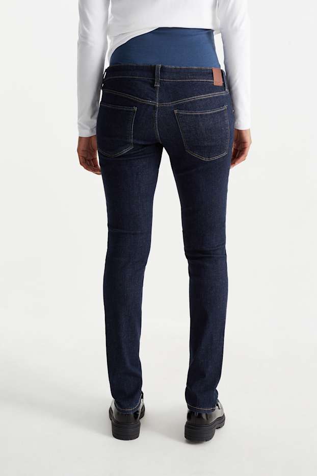 Damen - Umstandsjeans - Slim Jeans - LYCRA® - dunkeljeansblau