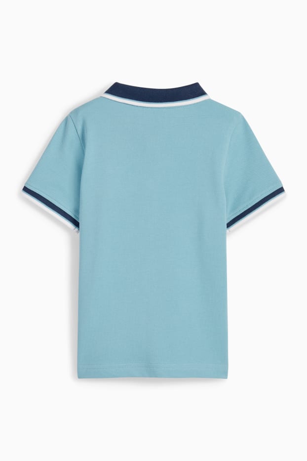 Children Boys - Tractor - polo shirt - turquoise