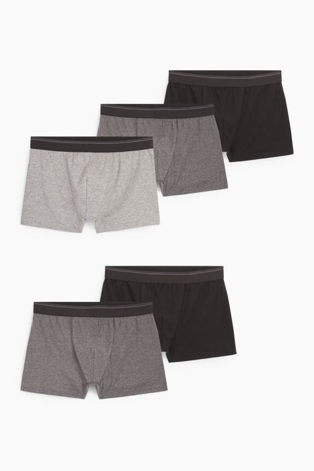 Herren - Multipack 5er - Trunks - grau